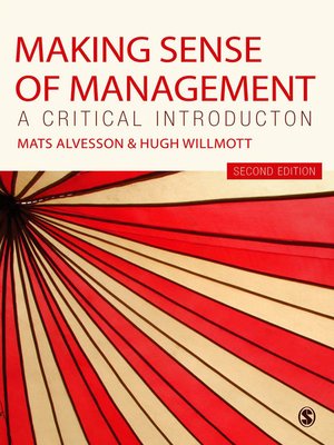 cover image of Making Sense of Management